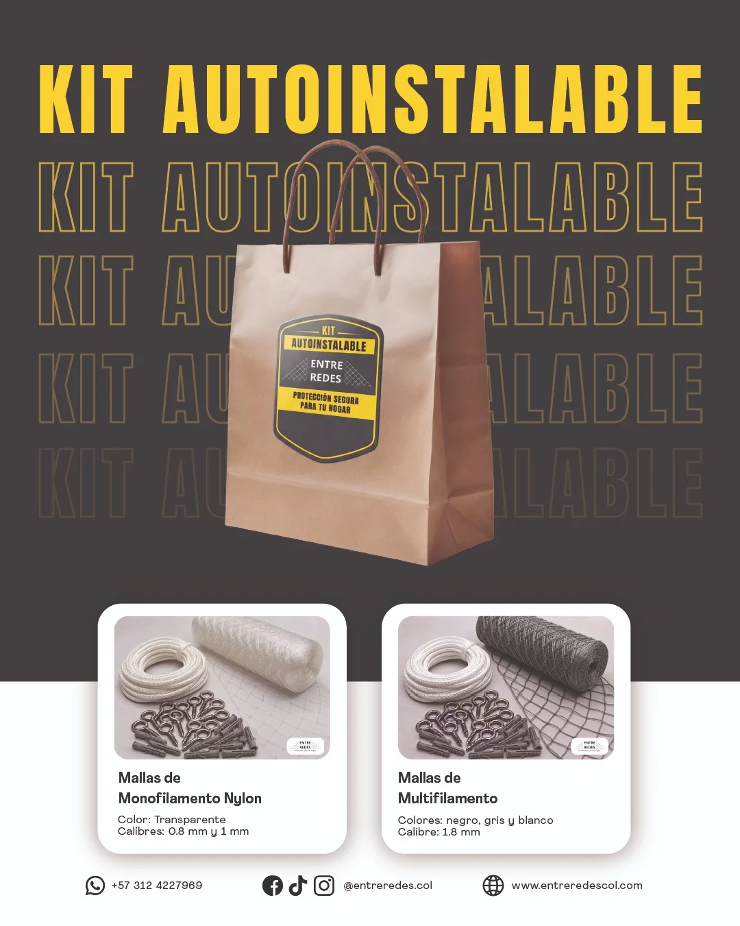 Kit de autoinstalación de mallas Entre Redes